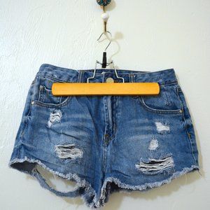 Refuge Denim Distressed Shorts